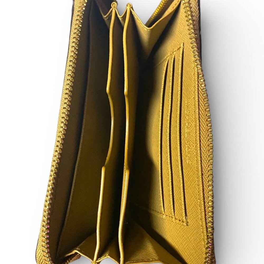 MICHAEL KORS - GUNMETAL TAN PYTHON EMBOSSED LEATH… - image 2